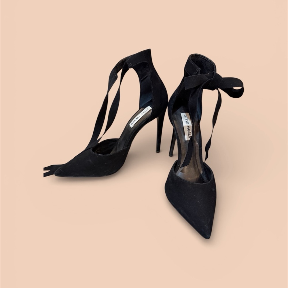 Steve Madden Elegant Black Tie Heels